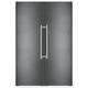 Liebherr XRFBS5295 121cm Peak Side By Side Biofresh Fridge Freezer With Icemaker & Water Dispenser - BLACK STEEL