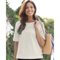 Blair Women's Captiva Cotton Side-Button Top - Grey - 3X - Womens