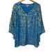 Lilly Pulitzer Dresses | Lilly Pulitzer Miri Silk Caftan Mini Dress- Lapis Blue Palm Burst | Color: Blue/Gold | Size: 0