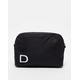 ASOS DESIGN washbag in with D initial in black