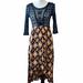 Free People Dresses | Free People Womens 4 Lonesome Dove Black Floral Crochet Mesh Hi Lo Boho Dress | Color: Black/Gold | Size: 4