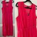 Anthropologie Dresses | Anthropologie Fully Lined Button Down Pink Shimmer Maxi Dress With Slip L | Color: Pink | Size: L