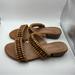 Madewell Shoes | Madewell Marianna Brown Wooden Beads Slide Sandals Size 8 | Color: Brown | Size: 8