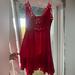 Free People Dresses | Free People Red Lace Dress | Color: Red | Size: L