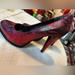 Nine West Shoes | Brand New Stylish Heels By Nine West - Size 8 M - Heel Height 4 Inches | Color: Black/Red | Size: 8 M