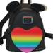 Disney Bags | Disney Pride Collection Mickey Mouse Loungefly Mini Backpack | Color: Black/Orange | Size: 10 1/2"H X 9" W X 4 1/2" D