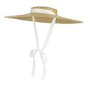 Sun Hat Straw Hat Womens Hats Large Hats For Women Beach Cap Flat Top Sun Hat Straw Summer Hat For Women 18 White