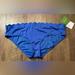 Kate Spade Swim | Kate Spade New York Women's Scalloped Hipster Xl Bikini Bottoms | Color: Blue | Size: Xl