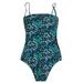 J. Crew Swim | Bnwt J.Crew Liberty Print Baby Bow Back Swimsuit In “Alpine Pasture” Sz 14 | Color: Blue | Size: 14