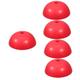 Sosoport 5pcs Semicircle Massage Ball Sport Yoga Ball Semicircle Balancing Ball Gym Step Ball Foot Massage Ball Half Yoga Ball Gym Yoga Ball Half Ball Thing Mini Red Plastic Child