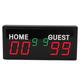 Portable Wireless Scoreboard Basketball Soccer 1.8 Inch Display For Gymnasium Indoor Ball Games Aluminum Alloy Construction (UK Plug)