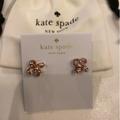 Kate Spade Jewelry | Kate Spade It’s A Tie Earrings Studs Pearl And Rose Gold Gift Bag New | Color: Gold | Size: Os