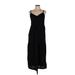 Old Navy Cocktail Dress - Midi V-Neck Sleeveless: Black Print Dresses - Women's Size Medium