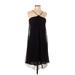 Polo by Ralph Lauren Casual Dress - Mini Halter Sleeveless: Black Solid Dresses - Women's Size 2