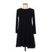 Old Navy Casual Dress - Sweater Dress: Black Solid Dresses - Women's Size X-Small Petite