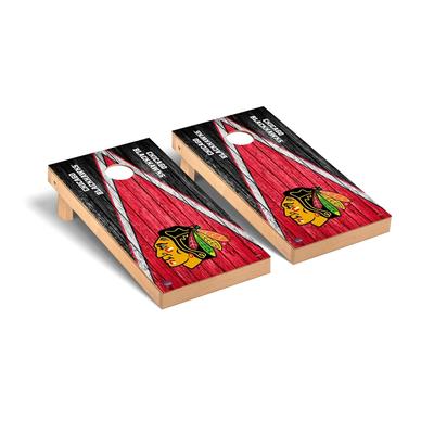 Chicago Blackhawks NHL Triangle Cornhole Board Set