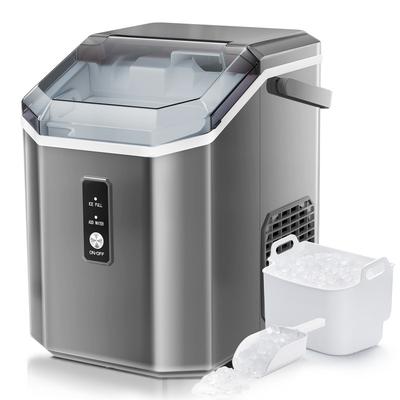 Ice Makers Countertop, Portable Ice Maker Machine with Handle, Self-Cleaning Ice Maker, Ice Scoop and Basket