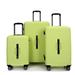 3 Piece Luggage Sets PC+ABS Lightweight Suitcase with Two Hooks, 360° Double Spinner Wheels, TSA Lock, (21/25/29)