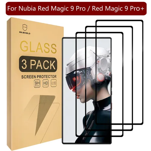 Mr. shield [3er Pack] Displays chutz folie für zte nubia red magic 9 pro/red magic 9 pro +