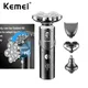 Kemei Foldable 6 Blades Shaver Detachable Head Electric Rotary Razor IPX7 Waterproof Bald Men Wet