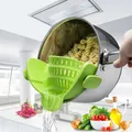 Passoire de cuisine en silicone T1 bol de vidange entonnoir pour pâtes de riz et légumes lavage à