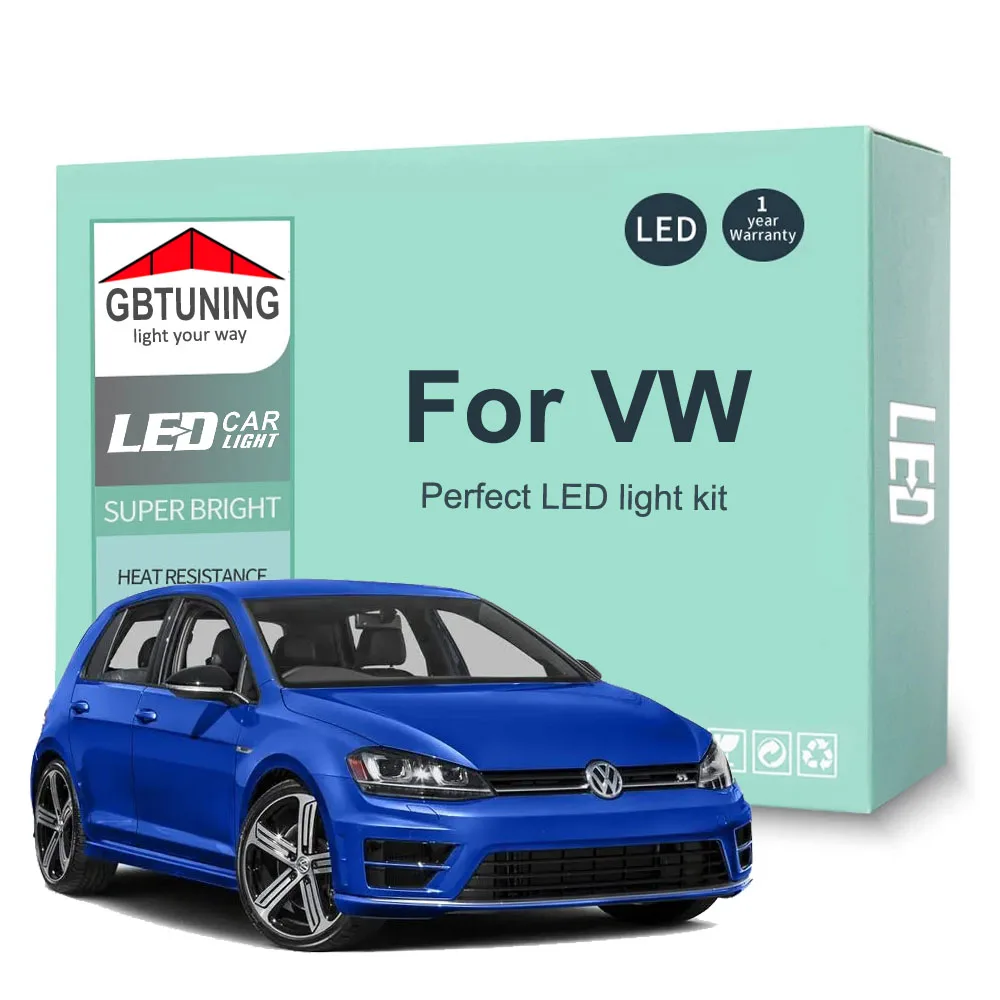 Kit lampadina interna a LED Canbus per VW Volkswagen Golf Jetta 3 4 5 6 7 MK4 MK5 MK6 MK7 Passat B5 B6 B7 B8 CC Polo 6R 6C 9N