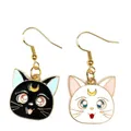 Luna & Artemis Cats Sailor Moon Earrings Animal Dogs Earring Jewelry Cartoon Animal
