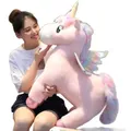 Giant Glowing Rainbow Wings Unicorns Plush toy Unicorn Toy Stuffed Animal Doll Fluffy Hair Fly