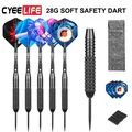 CyeeLife 26g Steel tips Darts with case Fat Strong Alu Shafts with Extra PET Flights Professional