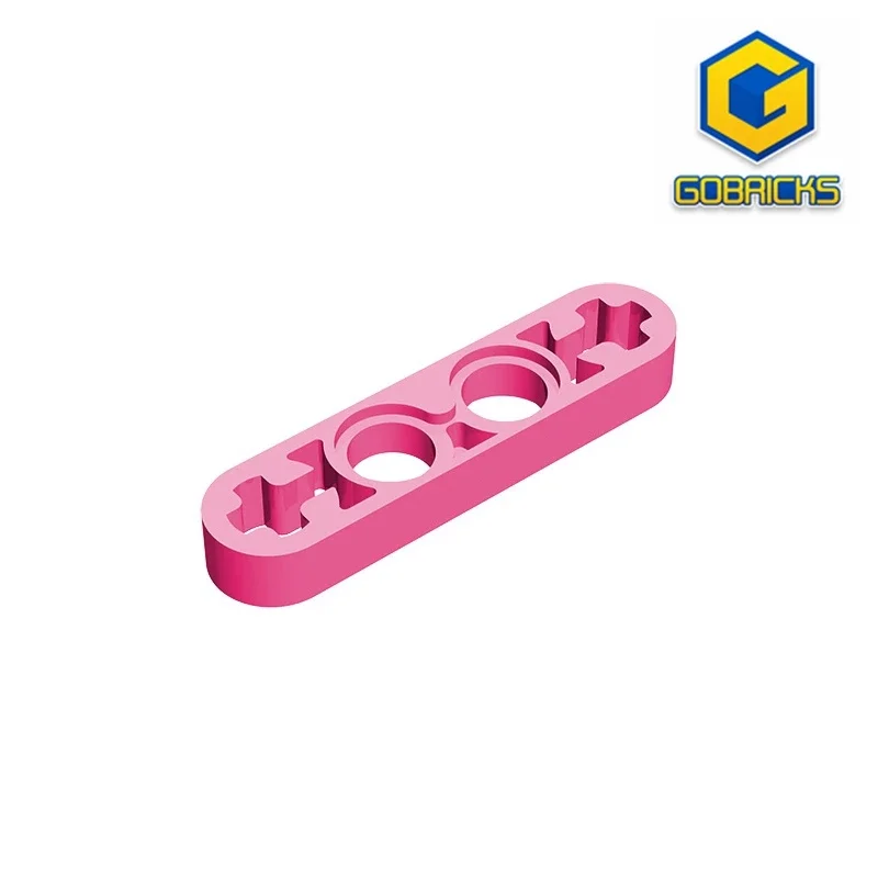 Gobricks GDS-690 Technik, Liftarm dünn 1 x 4 – Achslöcher, kompatibel mit Lego 32449, DIY-Teilen für Kinder Image