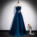 Pailletten Abendkleid Liebsten Vintage A-line bodenlangen Satin Reich Ärmel Plus größe Party Formale