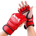 Boxtraining Halb finger handschuhe Muay Thai Kickboxen Sport Wettkampf handschuhe Grappling Sanda