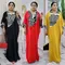 Abaya per le donne African Dubai abito moda musulmana caftano Marocain abiti da sera da sera in raso