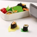 1 Set Silicone Leaf Bento Dish Cup Lunch Separator Sushi Rice Ball Mat Lunch Box Bento Box Reusable