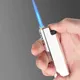 2024 New Windproof Lighter Blue Flame Jet Lighter High Power Cigar Lighter Kitchen BBQ Men Smoking