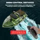 Fishing Bait Boat 500m Remote Control Bait Boat Dual Motor Fish Finder 2KG Loading Support Automatic