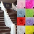 Rouleau de Tulle pour Décoration de Mariage Organza en Clip Tissu Transparent Toile de Fond pour