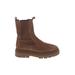 Zara Boots: Brown Solid Shoes - Women's Size 40 - Round Toe