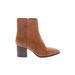 J.Crew Ankle Boots: Brown Print Shoes - Women's Size 9 1/2 - Almond Toe