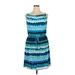 Lane Bryant Casual Dress - Mini: Blue Tie-dye Dresses - Women's Size 14 Plus