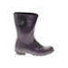 Hunter Boots: Rain Boots Chunky Heel Casual Purple Solid Shoes - Women's Size 7 - Round Toe