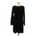 Tommy Hilfiger Casual Dress - Sweater Dress: Black Dresses - Women's Size Medium
