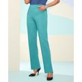 Blair Women's Slimtacular® Ponte Knit Straight Leg Pants - Blue - PL - Petite