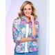 Blair Women's Fresh Cut Floral Jacket - Blue - PL - Petite