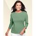 Blair Women's High Tea 3/4 Sleeve Top - Green - L - Misses