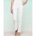 Blair Slimtacular® Ultimate Fit Slim Leg Pull-On Pants - White - PXL - Petite Short