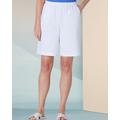 Blair Women's Classic Comfort® Shorts - White - PXL - Petite