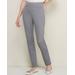 Blair Women's Everyday Slim-Leg Ponte Knit Pull-on Pants - Grey - L - Misses