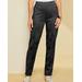 Blair Women's Slimtacular® Stretch Microsuede Pants - Black - XL - Misses