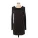 J.Jill Casual Dress - Shift: Black Color Block Dresses - Women's Size X-Small